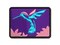 Hummingbird Sketch Multi-Color Embroidered Iron-On or Hook & Loop Patch Applique